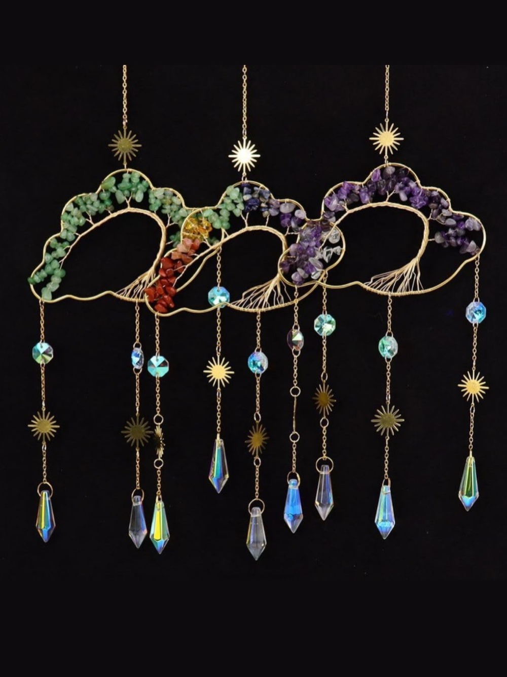 🆕New Green Crystal Cloud Sun Catcher - Picture 2 of 3